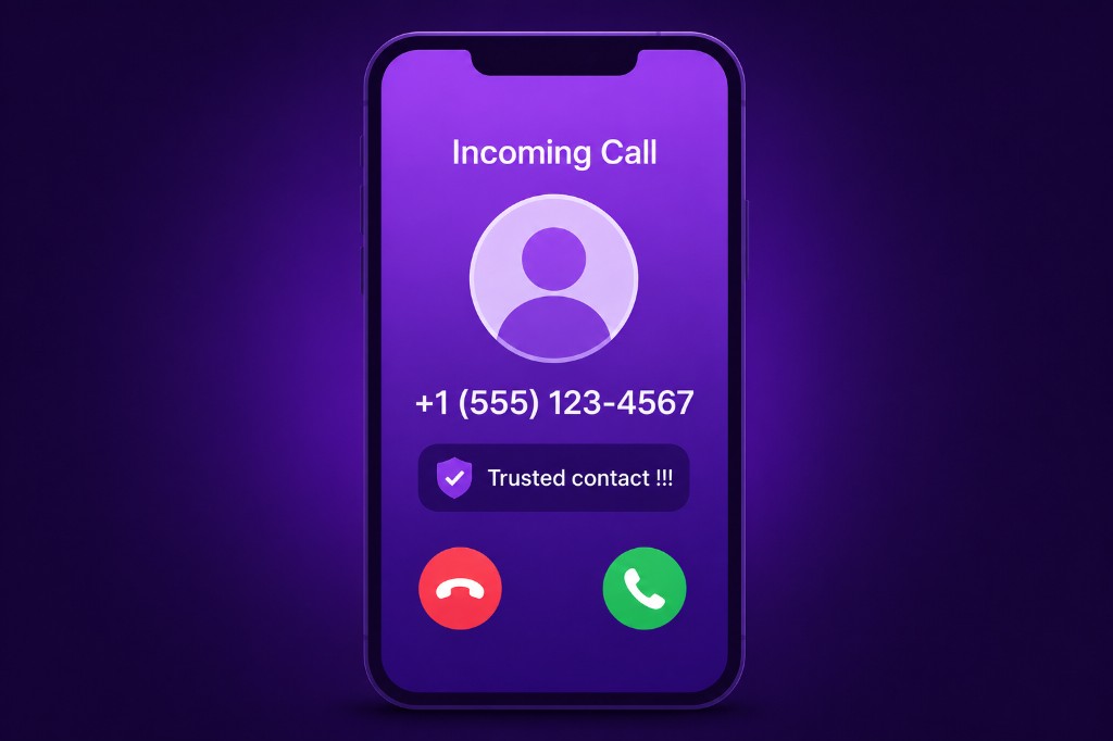 WhoCalled trusted contact call screen